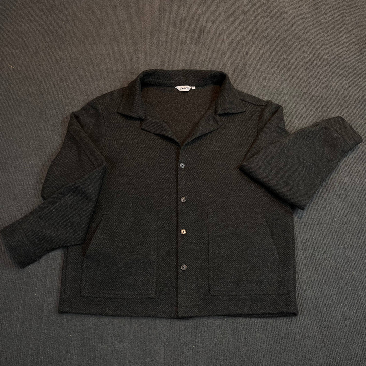 کت فوتر مردانه رنگ ذغالی تیره