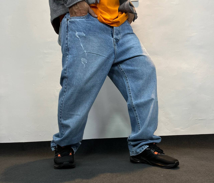 شلوار بگ مردانه زارا طرح زاپ